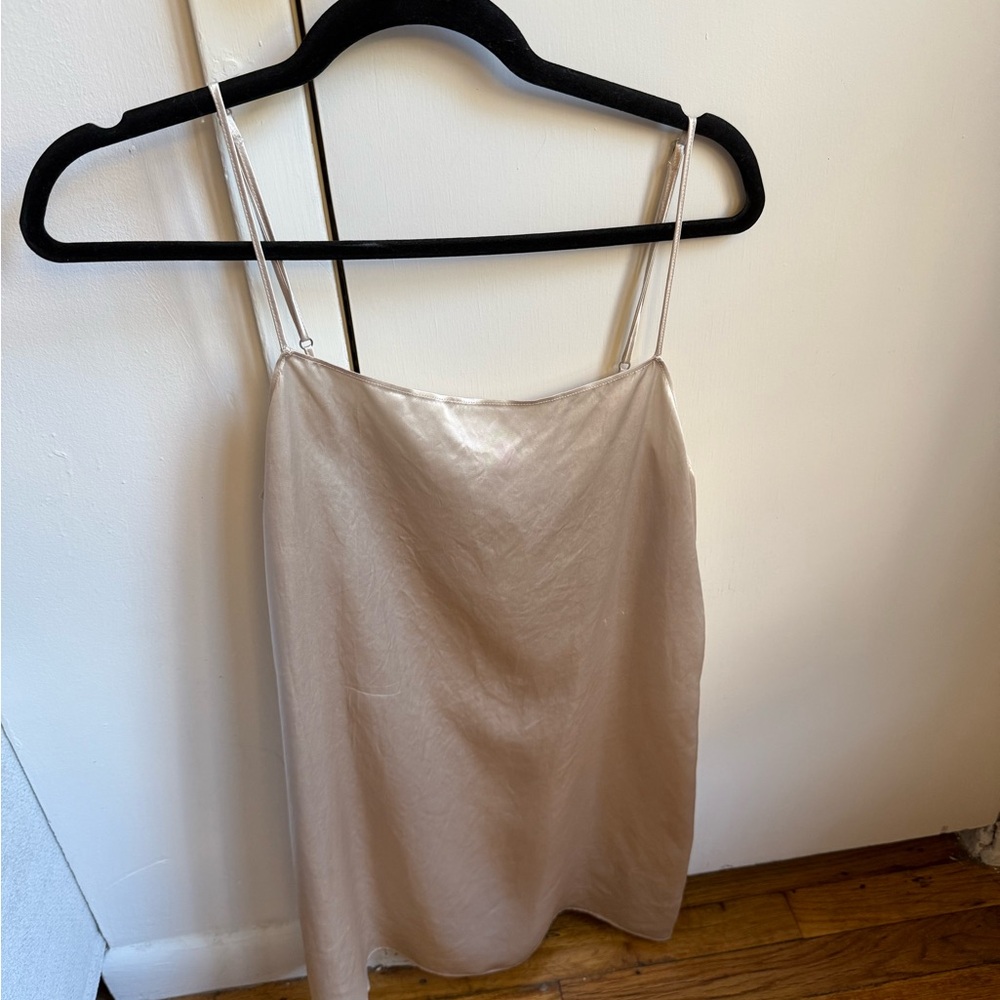 Elegant Cream Silk Mini Dress